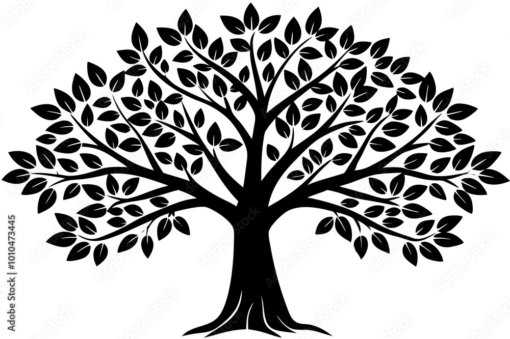 Obraz premium tree silhouette vector