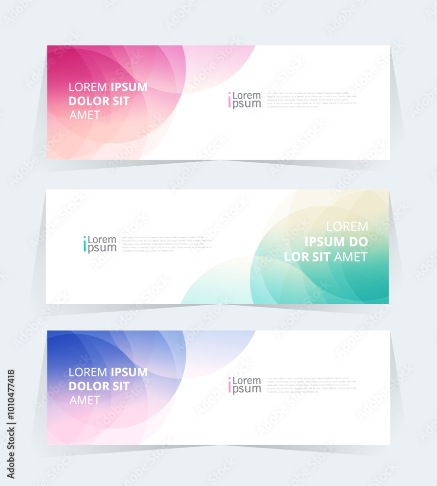 Geometric banner design with Vector presentation template. Geometric banner design with Vector presentation template.