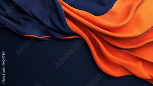 contrast orange and navy background photo