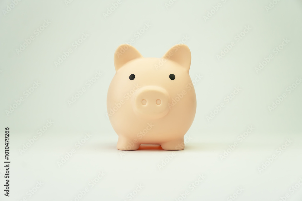 single pink ceramic piggy bank white background single pink ceramic piggy bank white background