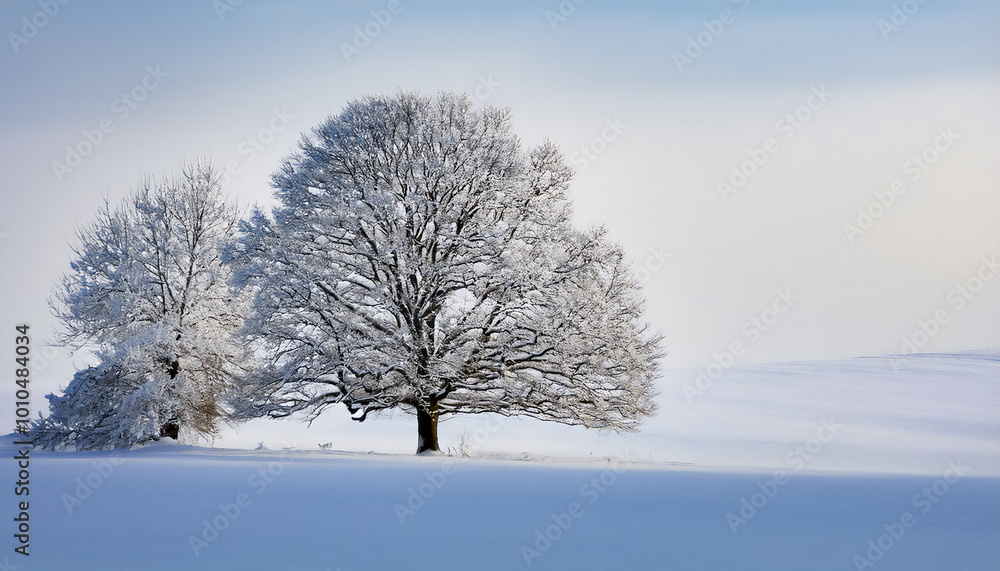 Trees are particularly striking in the winter months, when the landscape is enveloped in a blanket of snow Trees are particularly striking in the winter months, when the landscape is enveloped in a blanket of snow