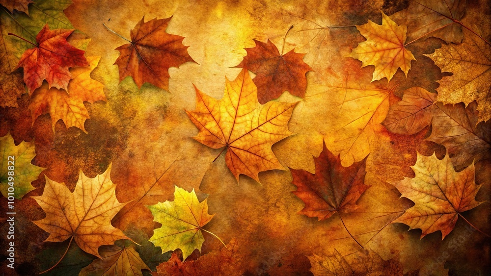 Fall colors background texture with abstract autumn patterns in grunge style, extreme close-up Fall colors background texture with abstract autumn patterns in grunge style, extreme close-up