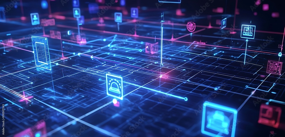 Network security visual emphasizing firewalls and detection technology. Full ultra HD. Network security visual emphasizing firewalls and detection technology. Full ultra HD.