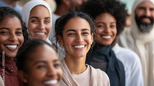 A cheerful assembly of varied souls exchanging joy and camaraderie in a warm, inviting ambiance.