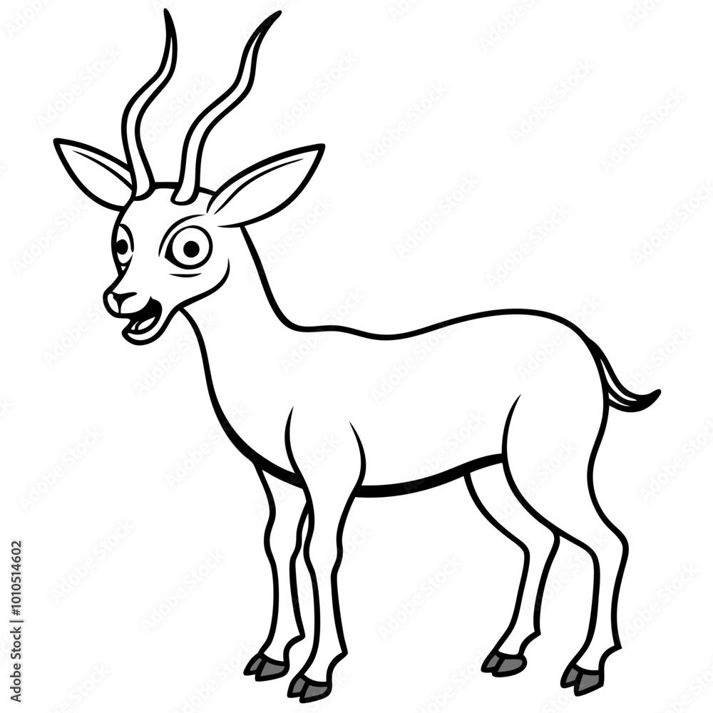 Stunning Vector Illustration of a Gazelle Startled in the Wild with Expressive Wide Eyes
Stunning Vector Illustration of a Gazelle Startled in the Wild with Expressive Wide Eyes