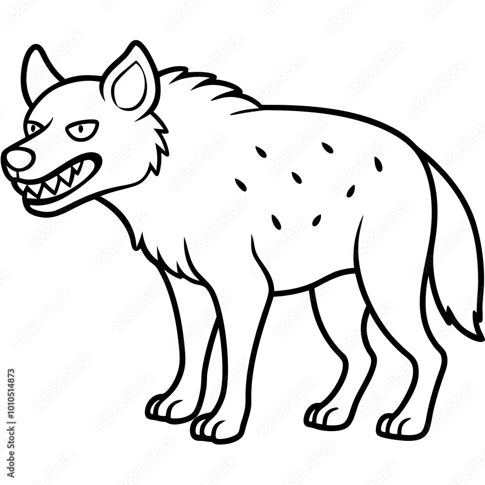Fierce Vector Art of an Angry Hyena Showing Its Wide Toothy Smile
Fierce Vector Art of an Angry Hyena Showing Its Wide Toothy Smile