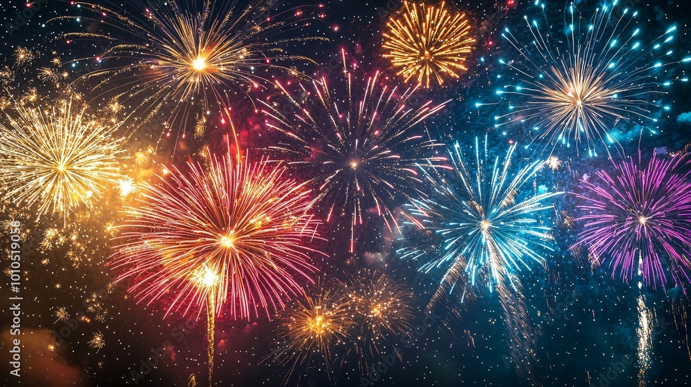 Vibrant bursts of color light up the night, capturing the wonder and thrill on astonished faces. Vibrant bursts of color light up the night, capturing the wonder and thrill on astonished faces.