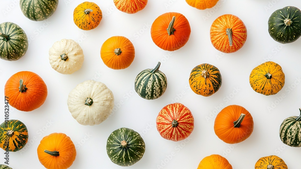 A creative assortment of gourds set against a light backdrop, ideal for seasonal artwork or culinary-themed visuals. A creative assortment of gourds set against a light backdrop, ideal for seasonal artwork or culinary-themed visuals.