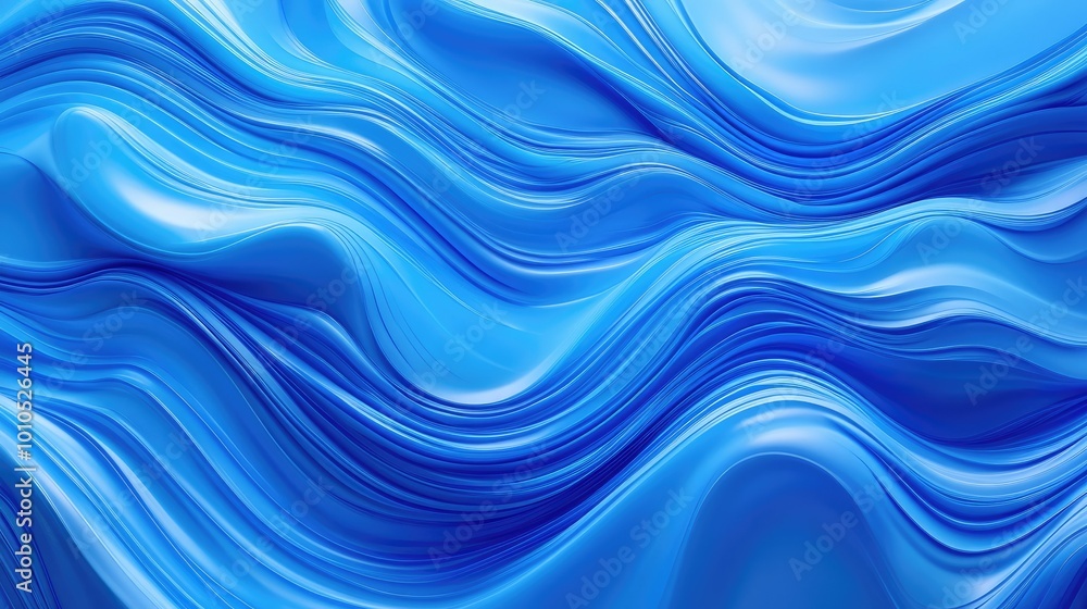 Vibrant blue abstract wave patterns in a horizontal layout, creating a smooth flowing background Vibrant blue abstract wave patterns in a horizontal layout, creating a smooth flowing background
