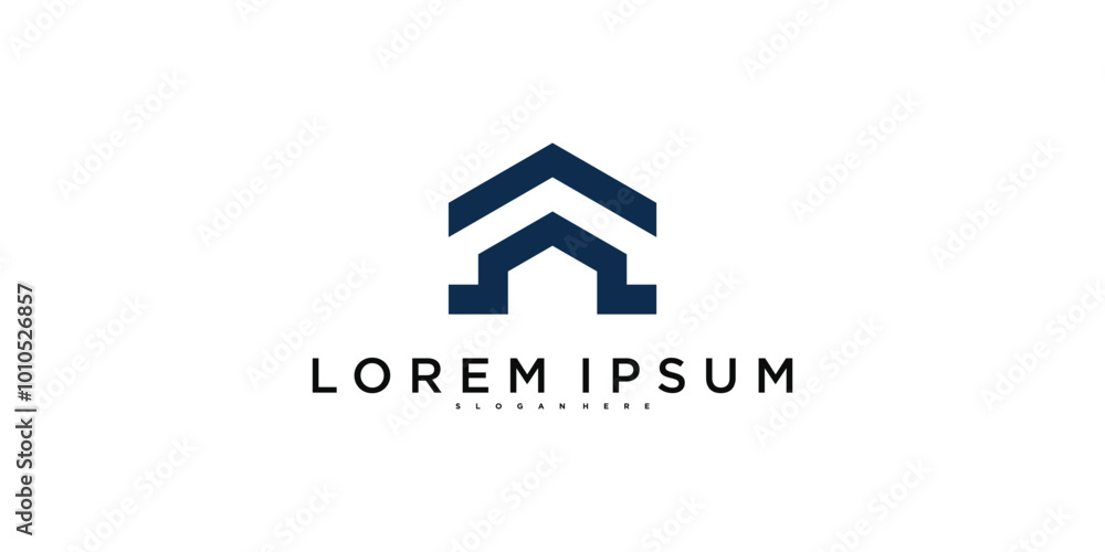 Abstrack modern house logo design template. Premium Vector Abstrack modern house logo design template. Premium Vector