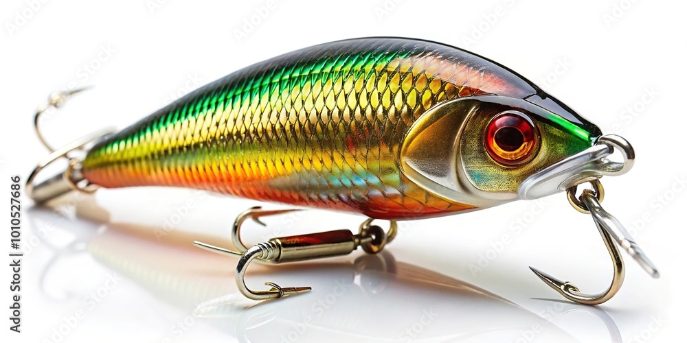 Fishing lure wobbler isolated on white background Fishing lure wobbler isolated on white background