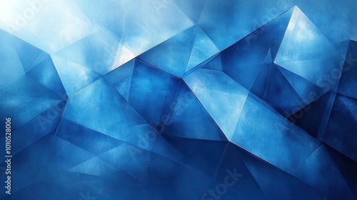 Chilled blue-toned background with abstract geometric shapes, giving a sleek and modern look for contemporary designs.