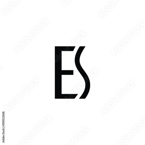 Letter ES Monogram Logo Design Free Download Letter ES Monogram Logo Design - GFXLoad