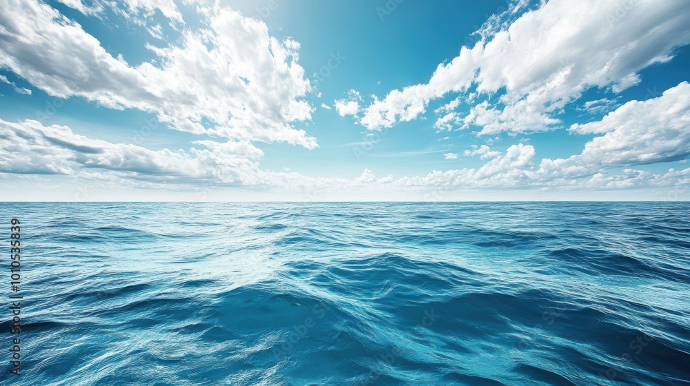 Ocean horizon with the sky blending into the water. Ocean horizon with the sky blending into the water.
