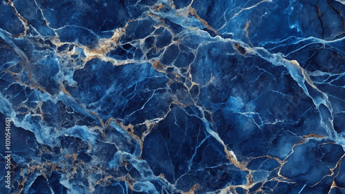 Navy blue abstract marble texture background