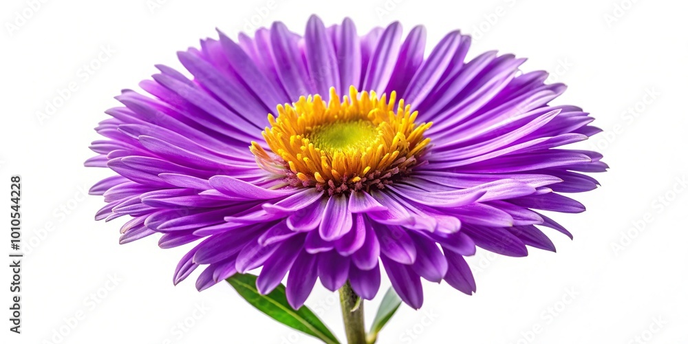 Obraz premium Flower of aster isolated on a white background Macro