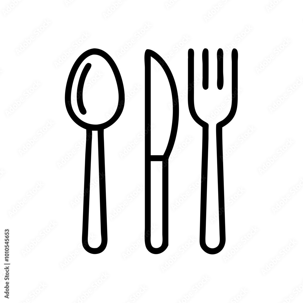 CUBIERTOS icon with Transparent Background Clipart CUBIERTOS icon with Transparent Background Clipart