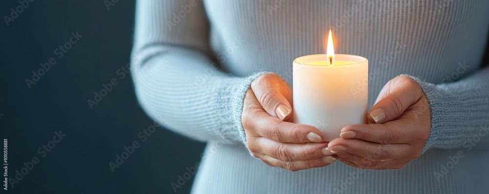Individual lighting a candle in a dimly lit room, focusing on a moment of quiet spirituality and faith, wellness worshipper, spirituality, faith ritual Individual lighting a candle in a dimly lit room, focusing on a moment of quiet spirituality and faith, wellness worshipper, spirituality, faith ritual