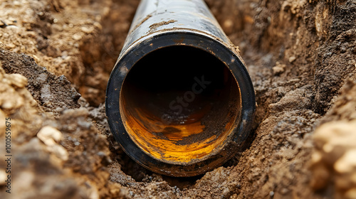 Wallpaper Mural Close-up of a Rusty Water Pipe Torontodigital.ca