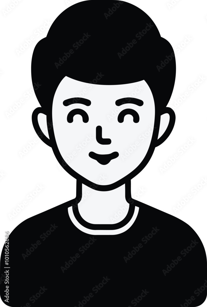 Boys character icon vector art Boys character icon vector art