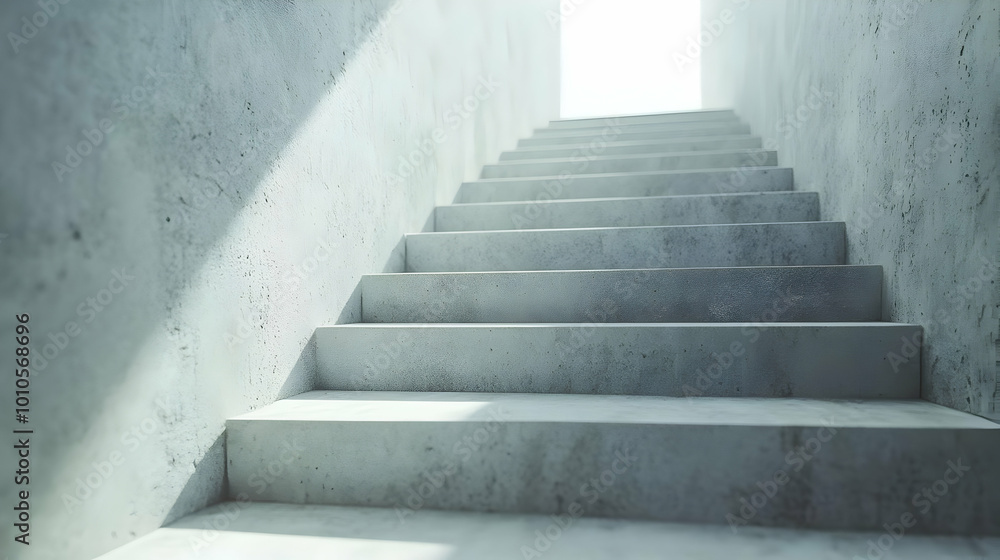Abstract Concrete Staircase with Light Abstract Background Abstract Concrete Staircase with Light Abstract Background