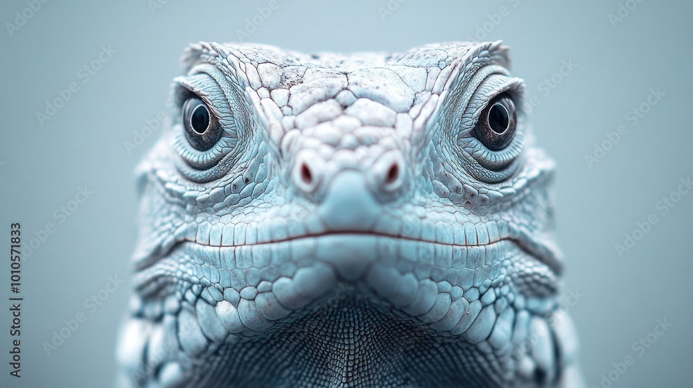 Close-up of a textured blue iguana face. Close-up of a textured blue iguana face.