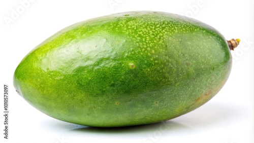 Forced perspective fresh green mango