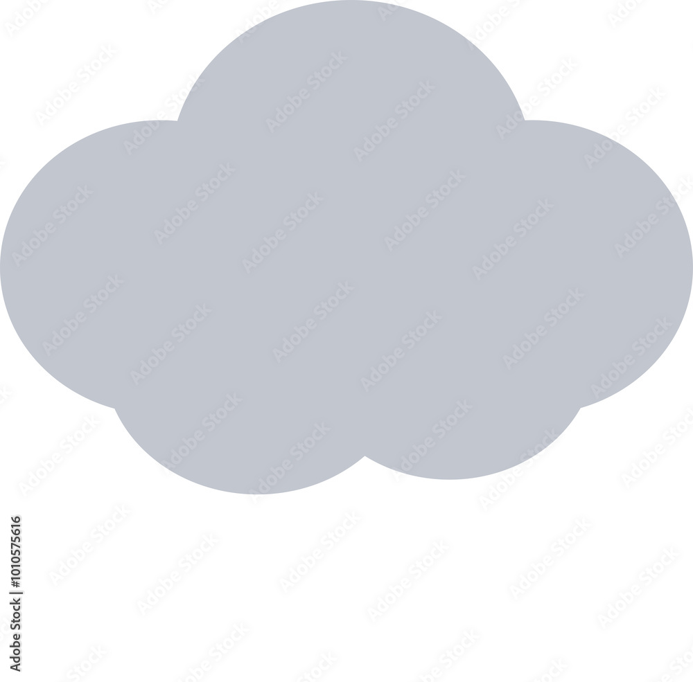 Cute cloud icon. Flat design illustration. Cute cloud icon. Flat design illustration.