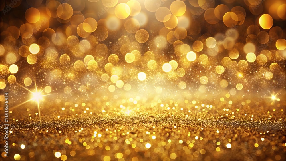 A Sparkling Golden Background with a Dreamy Blur of Lights and a Delicate Glitter Texture A Sparkling Golden Background with a Dreamy Blur of Lights and a Delicate Glitter Texture