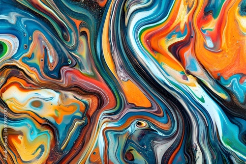 Abstract Swirling Paint Texture Background