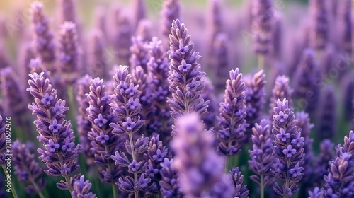 Dense Floral Arrangement Flowers of Lavender and Lilacs, in Shades of Purple