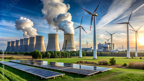 Coal Plant Transforming into Renewable Energy Sources. Perfect for: Earth Day, Renewable Energy