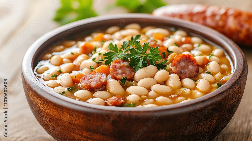 Delicious White Bean Cassoulet with Toulouse Sausage and Duck Confit Delicious White Bean Cassoulet with Toulouse Sausage and Duck Confit