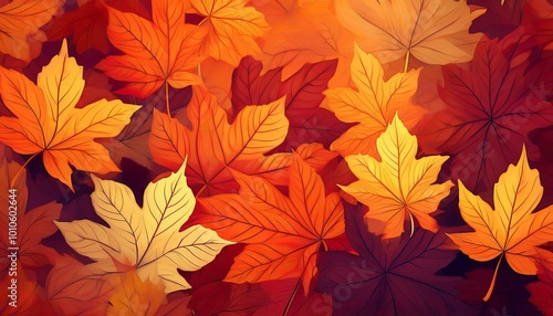 autumn maple leaves background