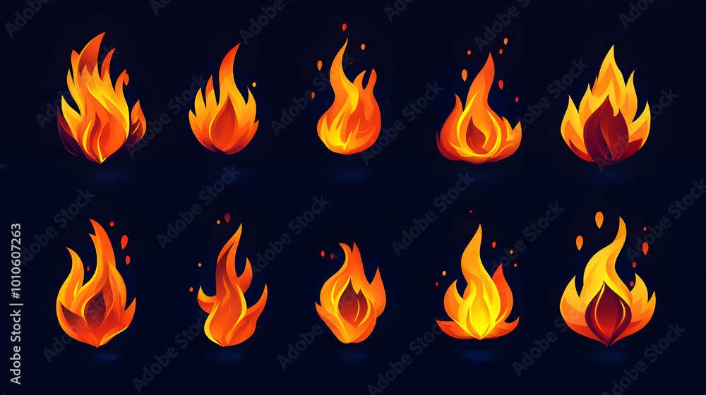 Flaming Fire: Bright and Fiery Graphics Flaming Fire: Bright and Fiery Graphics