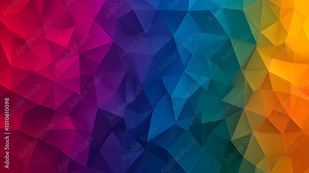 Vibrant geometric gradient background with colorful facets Vibrant geometric gradient background with colorful facets