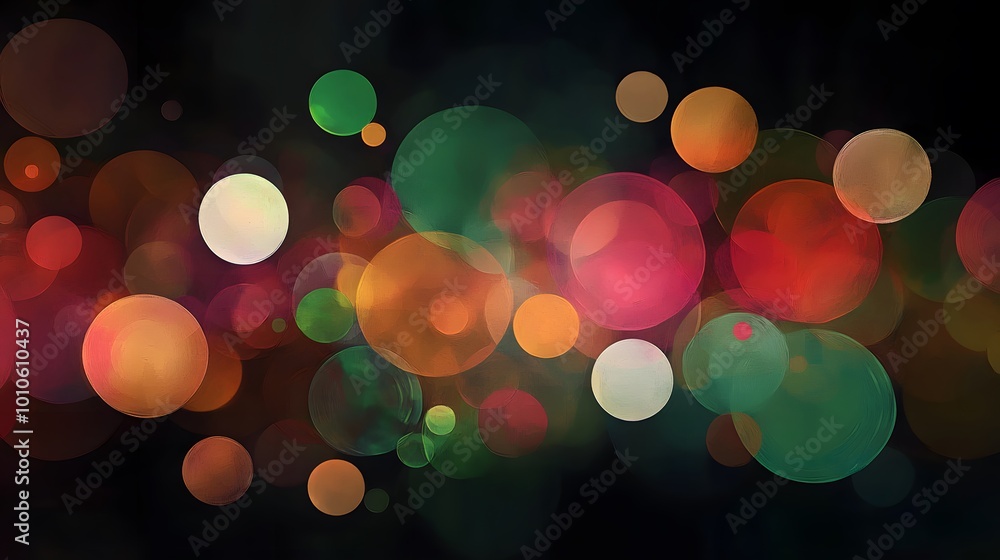 Abstract Background with Colorful Bokeh Circles Abstract Background with Colorful Bokeh Circles