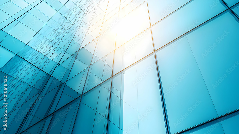 Obraz premium Modern Glass Building Facade