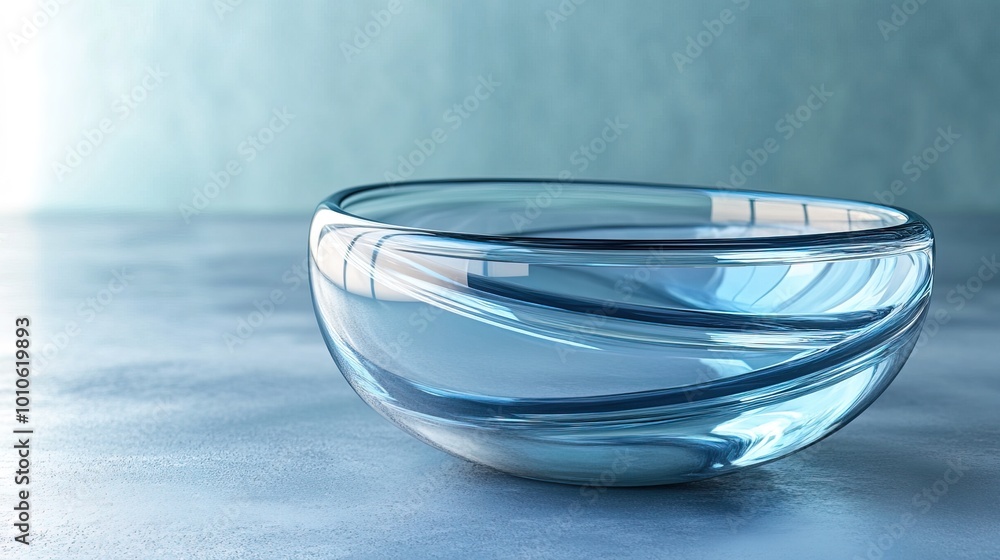 3D render abstract glass object overlapping circles modern design 3D render abstract glass object overlapping circles modern design