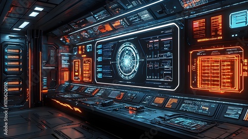 Futuristic Spaceship Interior