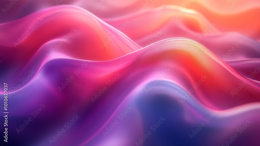 Soft Gradient Flow of Vibrant Fabric Generative AI Soft Gradient Flow of Vibrant Fabric Generative AI