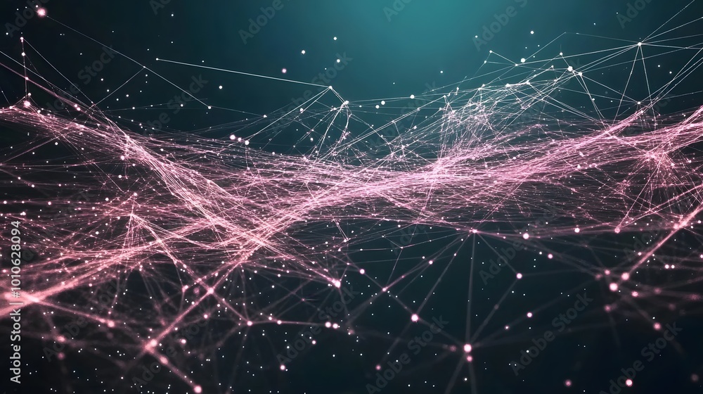 Abstract Pink and Blue Network Connection Abstract Pink and Blue Network Connection