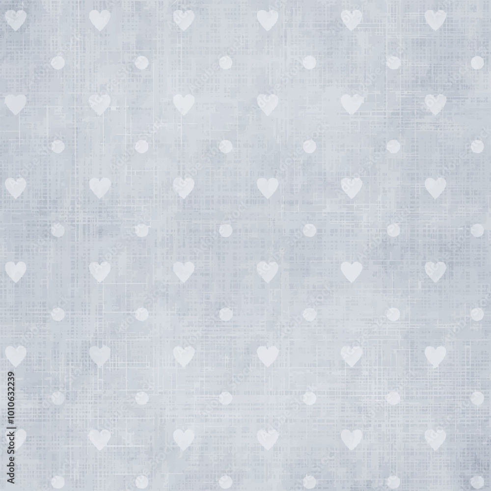 seamless pattern with white dots and hearts seamless pattern with white dots and hearts