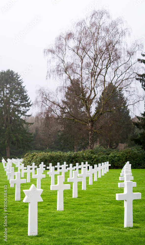 Luxembourg American Cemetery, Military cemetery in Luxembourg City, Luxembourg, Second World War American Military War Cemetery Luxembourg American Cemetery, Military cemetery in Luxembourg City, Luxembourg, Second World War American Military War Cemetery