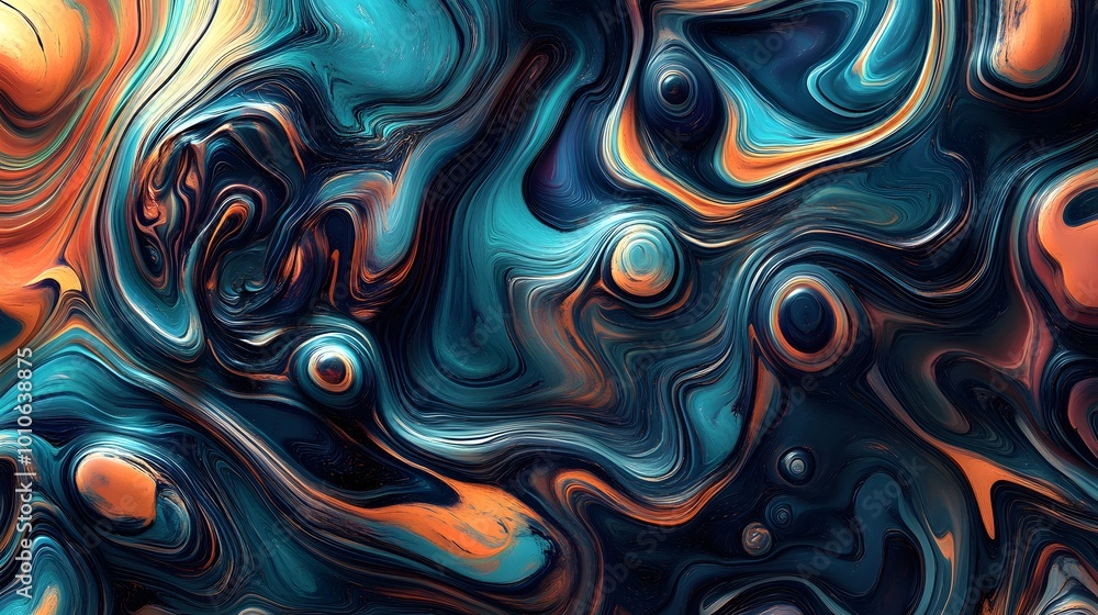 Abstract Swirling Liquid Marble Texture Background Abstract Swirling Liquid Marble Texture Background