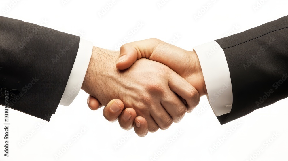 Successful Business Handshake Representing Agreement and Partnership Successful Business Handshake Representing Agreement and Partnership