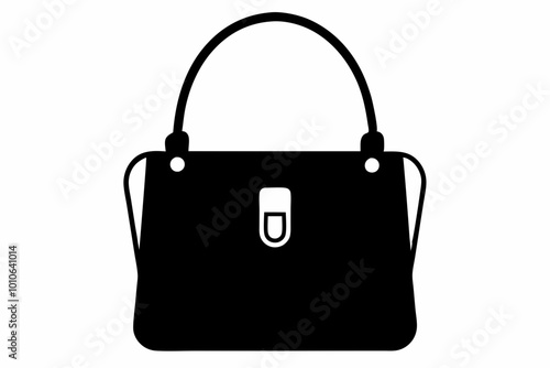 
female bag silhouette, handbag vector, shopping bag vector silhouette


