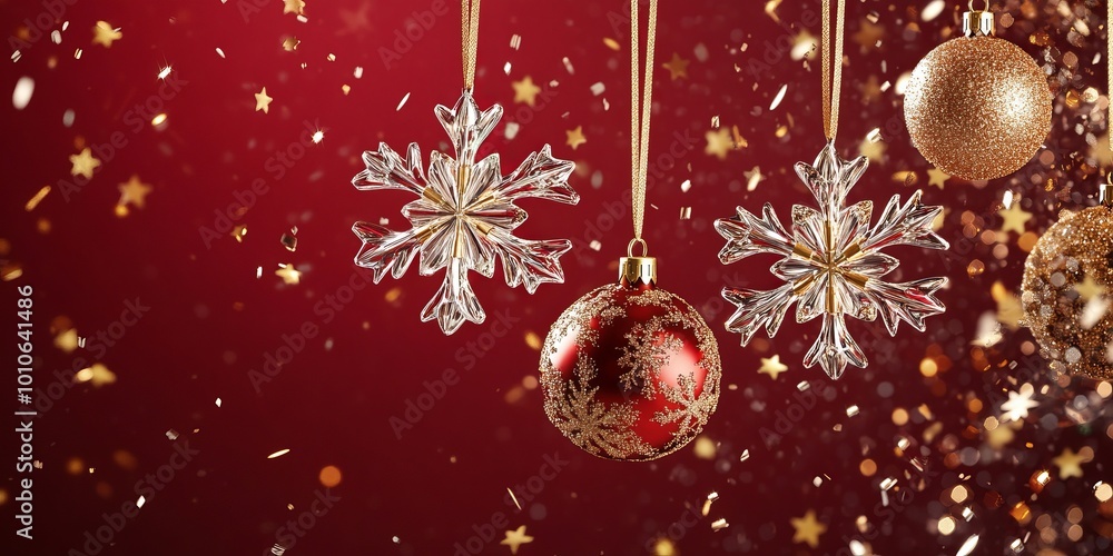 Christmas New Year background. Festive Xmas composition Christmas New Year background. Festive Xmas composition