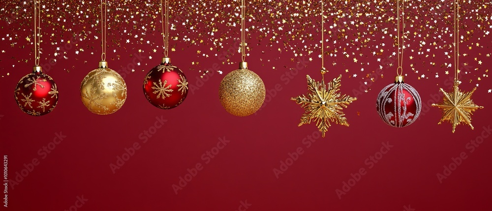 Christmas New Year background. Festive Xmas composition Christmas New Year background. Festive Xmas composition