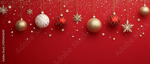 Christmas New Year background. Festive Xmas composition